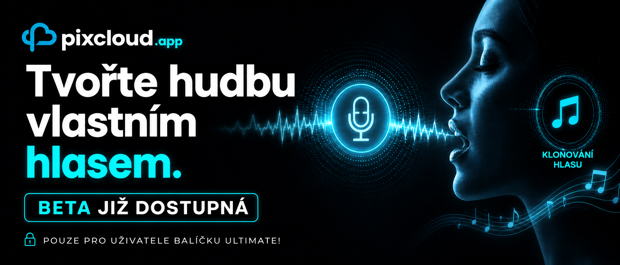 Tvořte hudbu vlastním hlasem — klonování hlasu (Beta), pouze balíček ULTIMATE